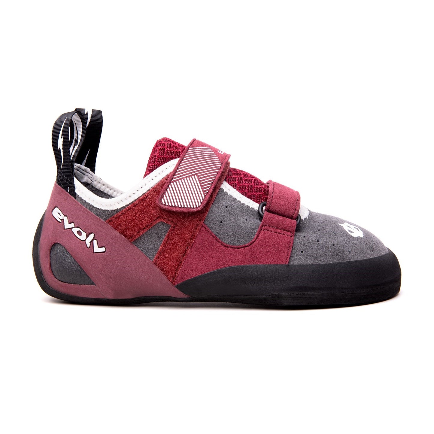Evolv Elektra Climbing Shoe Grey/Merlot