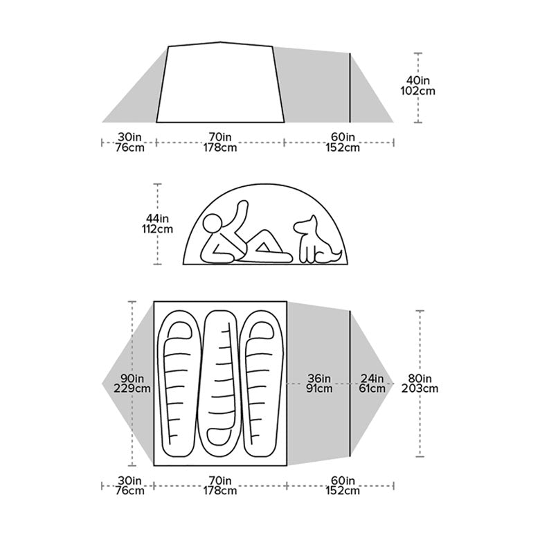 Big Agnes Blacktail Hotel 3 4