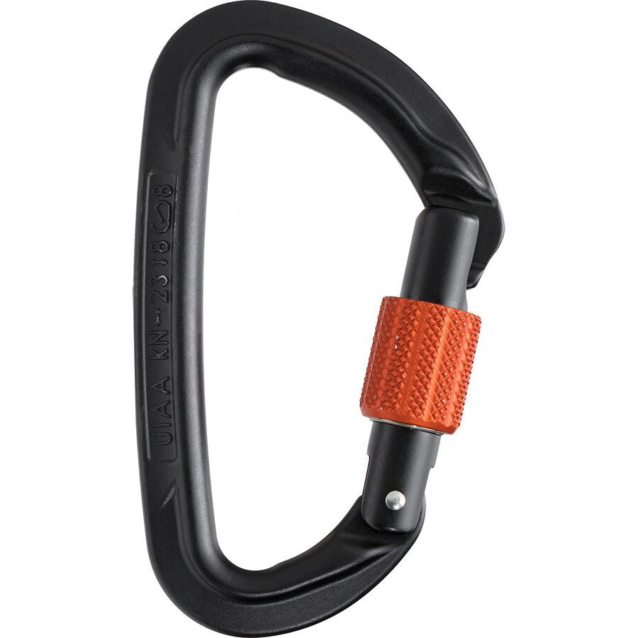 Wild Country Session Screwgate Carabiner - Black/Tangerine