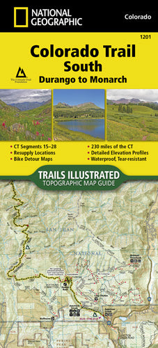 National Geographic Maps Trails Illustrated #1201 Colorado Trail South, Durango To Monarch 1