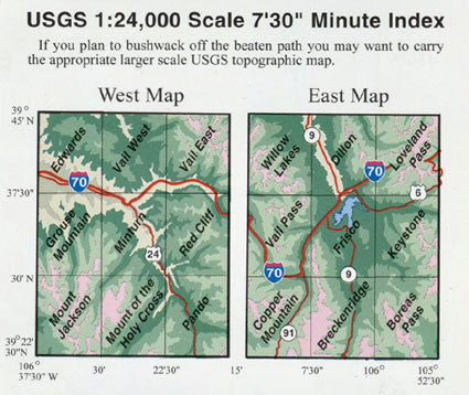 Sky Terrain Maps Summit, Vail & Holy Cross - 4th Edition 2