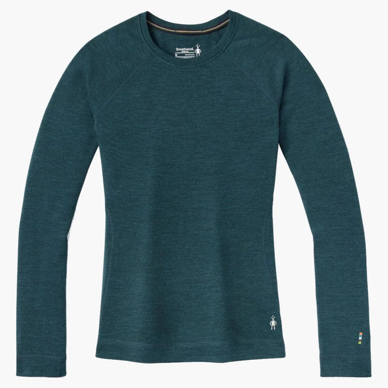 Smartwool Classic Thermal Merino Base Layer Crew - Women's - Twilight Blue Heather 2
