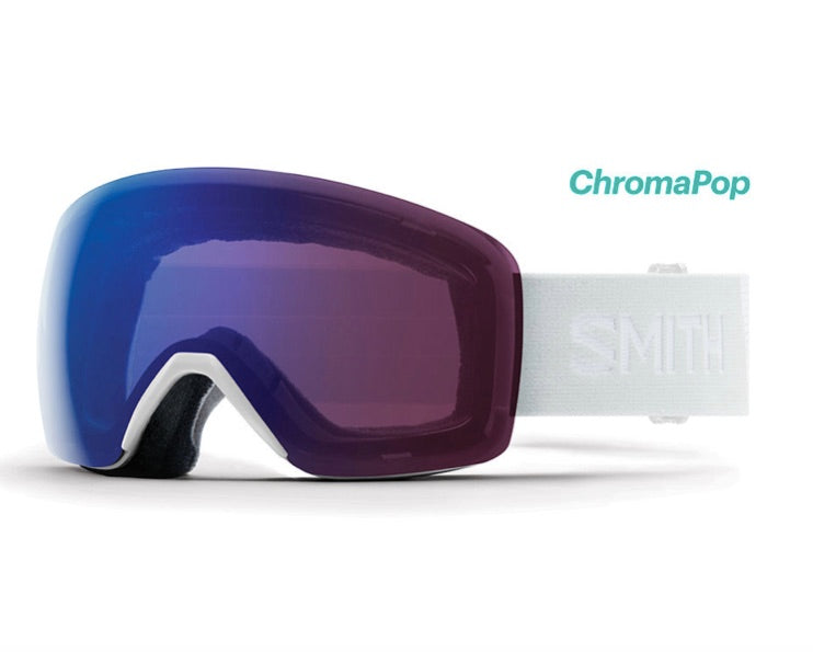White Vapor frame w/ ChromaPop PhotoChromic Rose Flash lens