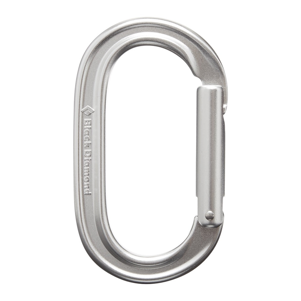 Black Diamond Oval Keylock Carabiner - Silver