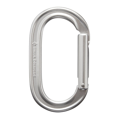 Black Diamond Oval Keylock Carabiner - Silver