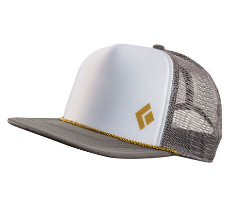 Black Diamond Flat Bill Trucker Hat - Grnt/wht 1