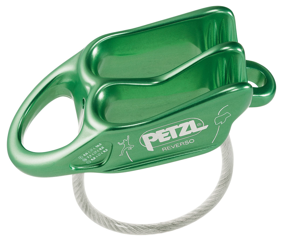 Petzl Reverso Belay Device - Green