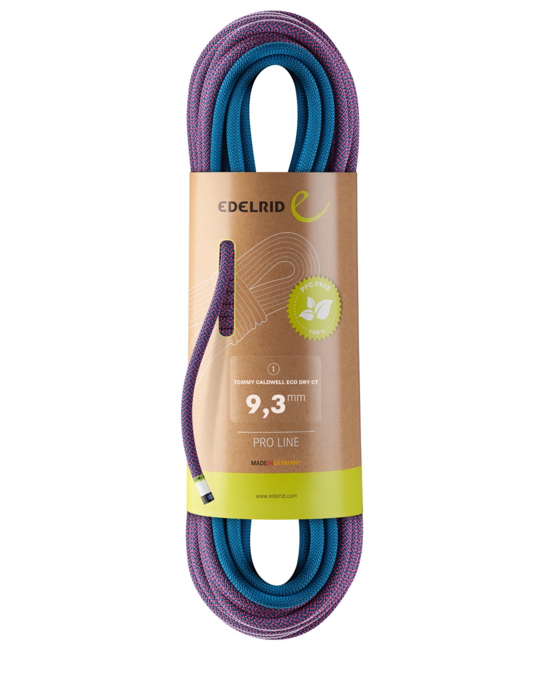 Edelrid Tommy Caldwell Eco Dry Colortec 9.3mm X 70m Climbing Rope 3