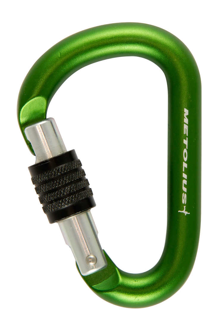 Metolius Element Screwlock Carabiner - Green