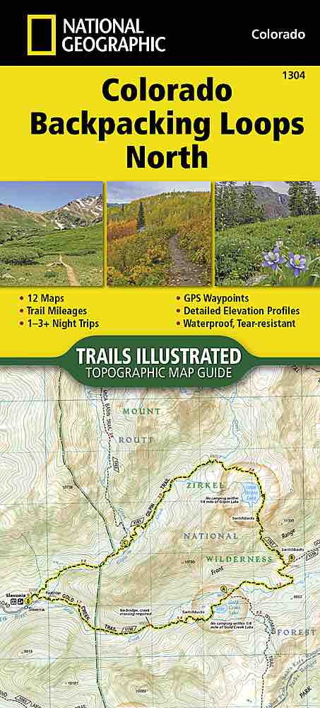 National Geographic Maps Trails Illustrated #1304 Colorado Backpack Loops North 1