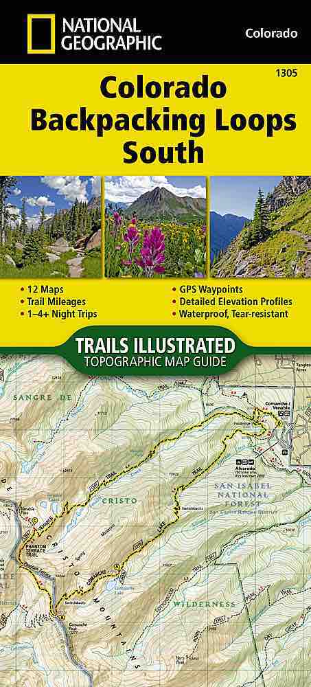 National Geographic Maps Trails Illustrated #1305 Colorado Backpacking Loops South 1