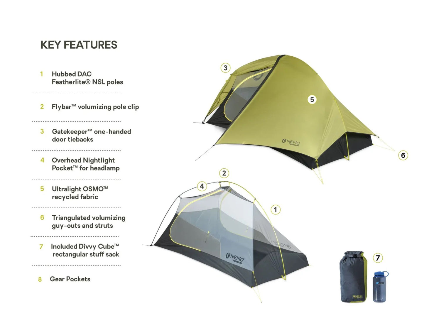 Hornet OSMO Ultralight Backpacking Tent - 2 Person