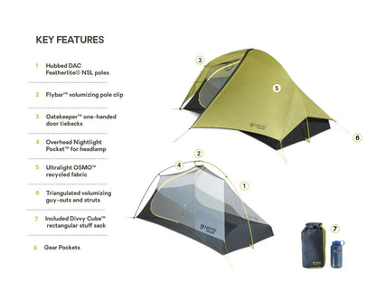 Hornet OSMO Ultralight Backpacking Tent - 2 Person