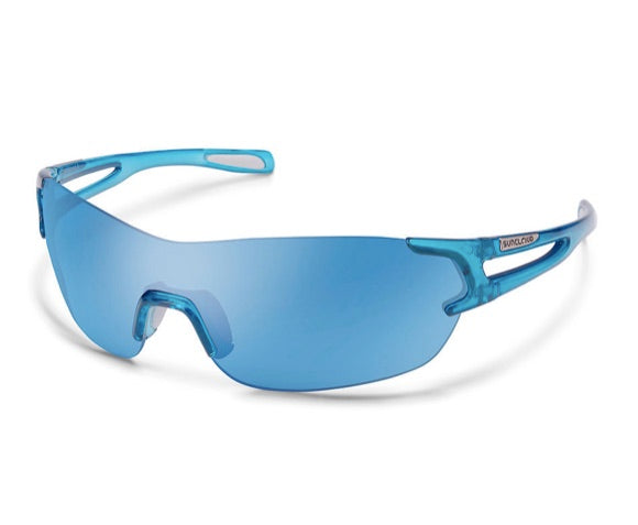 Crystal Blue frame w/ a Polarize Blue Mirror lens