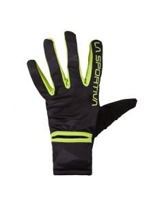 La Sportiva Trail Gloves - Men's - Black/Lime Punch