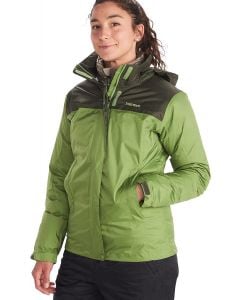 Marmot Precip Eco Jacket - Women's - Forest Green/Nori