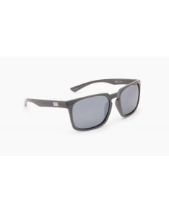 Optic Nerve Boiler Sunglasses - Crystal Grey w/ Polarized Smoke Lens Silver Mirror