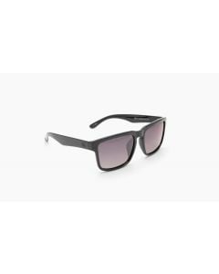 Optic Nerve Mashup XL Sunglasses - Shiny Black w/ Polarized Smoke Lens / Blue Mirror