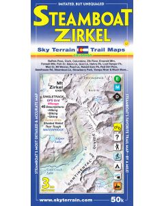 Sky Terrain Maps Steamboat Springs, Mount Zirkel - 3rd Edition 1