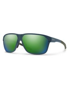 Smith Leadout PivLock Sunglasses Matte Stone / Moss + ChromaPop Green Mirror Lens