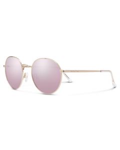 Suncloud Bridge City Sunglasses - Rose Gold + Polarized Pink Gold Mirror Lens