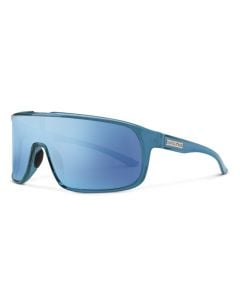 Suncloud Double Up Sunglasses - Matte Crystal Marine + Polarized Aqua Mirror Lens