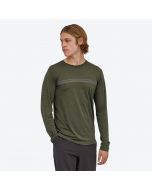 Patagonia Long-Sleeved Capilene Cool Merino Graphic Shirt - Men's - Fitz Roy Fader: Basin Green