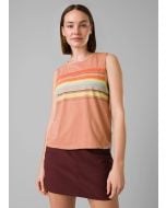 Prana Organic Graphic Sleeveless Shirt - Women's - Pink Sand Baja