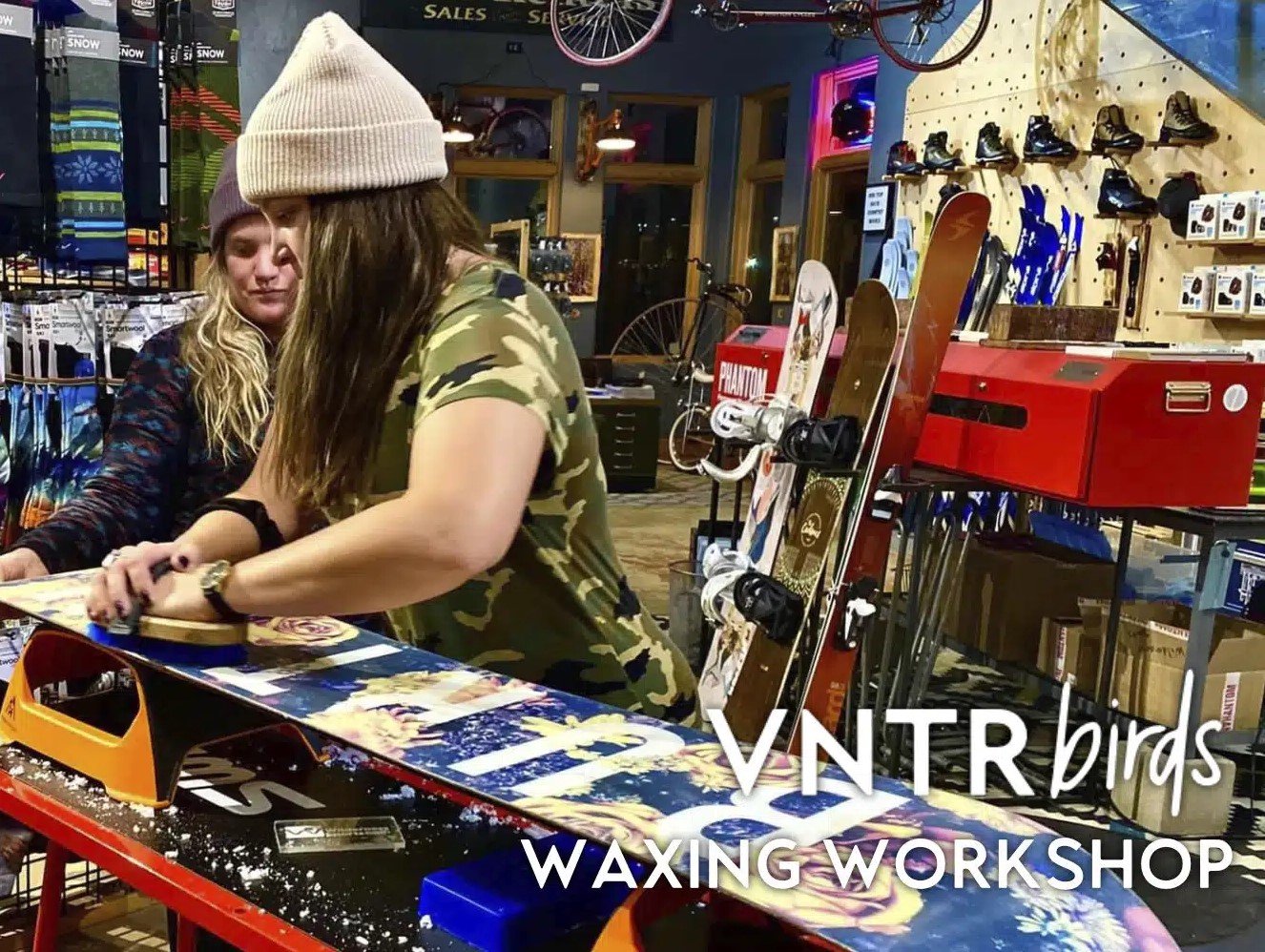 Wax and Wine Clinic with VNTRbirds January 19th