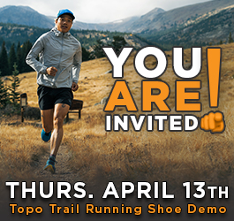 Topo Athletic Trail Running Shoe Demo & Workshop